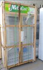 Glass Door Upright Commercial Beverage Refrigerator For Supermarket