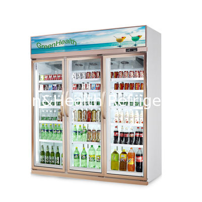 Store Glass Door Freezer 5 Layer And Adjustable Shelf 1630 * 600 * 2120