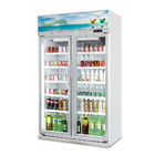 Adjustable Shelves Glass Door Freezer Beverage Display Cooler / Drinks Display Fridge