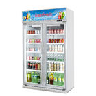 Upright Slide Glass Door Freezer Showcase For Commercial Automatic Defrost Type
