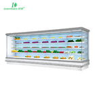 Commercial Vegetable Refrigerated Display Case Open Chiller Fan Cooling