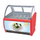 50Hz Shop Gelato Ice Cream Dipping Cabinet With Danfoss Compressor