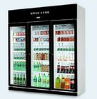 -18 ~ 22℃ Commercial Upright Glass Door Freezer For Meat Chicken / Ice Cream