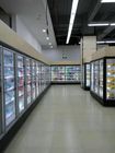 White Color 3 4 5 Door Supermarket Freezer Display Frozen Food Showcase