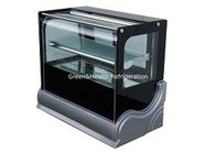 1.2m Square Angle Vertical Cake Display Refrigerator With Temperred Glass