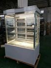 Danfoss Compressor Cake Display Freezer With Back Open Glass Door Bakery Display Cases
