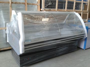 Liftable Glass Door Deli Display Refrigerator /  Red Or White Color Meat Display Chiller