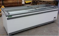 2.1m 1.8m Combined Open Top Island Display Freezer For Supermarket CE ROHS