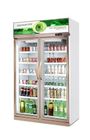 Static cooling commercial beverage display cooler with 280 L for beverage promotion