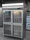 Kitchen Restaurant Commercial Upright Freezer With Two / Four / Six Doors