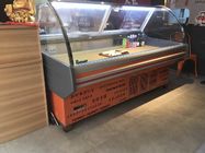 Refrigerated Display Serve Over Counter Meat Display Cooler With LED Light