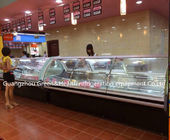 Liftable Glass Door Deli Display Refrigerator /  Red Or White Color Meat Display Chiller
