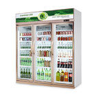 Customized Light Box Glass Door Freezer 2-8C Temperautre For Beverage Cooling