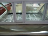 Mini Ice Cream Display Freezer / Showcase 6 Containers With Environmental Protection