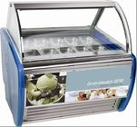 Portable Ice Cream Display Freezer With Cooling System Under Bottom