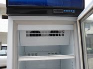 One Door Small Glass Door Freezer -25 Degree Dynamic Cooling Eco Friendly