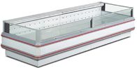 Supermarket Double Island Freezer 1500W 90mm Thick With Glass Covers