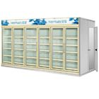 Glass Door Compact Refrigerator 0 - 10 Degree Dynamic Cooling For Shop