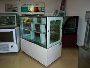 Sliding Double Doors Cake Display Cabinets Freezer 2 Meters With Marble Tabletop