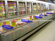 Glass Door Combination Freezer  , Commercial Display Energy Efficiency Cooler