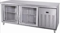 110V 60HZ 1 / 2 / 3  Doors Under Counter Fridge Freezer For Kitchen Hotel , Undercounter Refrigerator