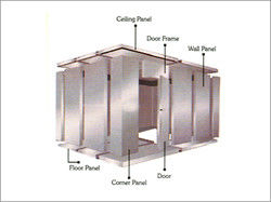 Cold Room Storage 105 Cubic Meter 6m * 7m * 2.5m With Valley Wheel Compressor