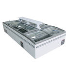 1000L Commercial Curved Glass Top Island Display Freezer For Supermarket