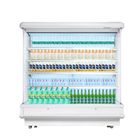 Multideck Vertical Open Display Cooler For Milk With Optional Glass