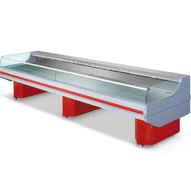 Restaurant Commercial Deli Display Case / Fresh Meat Display Chiller With Dynamic Cooling