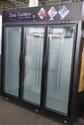 Air Cooling Heavy Duty Glass Door Freezer / Ice Cream Refrigerator  RoHS