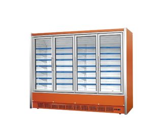 wholesale china made blue ocean supermarket equipment 2 meter remote unit vertical multi-deck open chiller