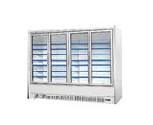 Refrigerating Air Curtain Cabinet The Air Curtain Cabinet Supermarket Multideck Open Top Display Chiller