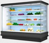 Customized arc refrigerated display cake showcase upright counter bakery front open chiller