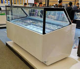 Hard Ice Cream Display Freezer / Popsicle Bucket Pans Showcase Gelato Color Steel