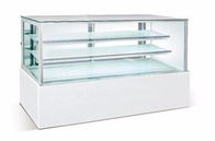 Curved Glass Cake Display Freezer  / Bakery Refrigerator Showcase CE RoHS