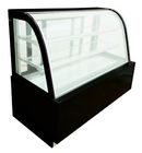 Marble Base Single Curved Glass Cake Display Freezer Self - Contain Compressor System
