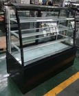 Single Arc Cake Display Freezer 3 Layers Shelf Inside / Bakery Cooling Showcase