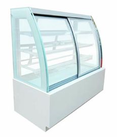 Round Cake Display Freezer 3 Layers Shelf Inside Bright LED Lighting
