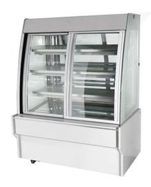 Round Cake Display Freezer 3 Layers Shelf Inside Bright LED Lighting
