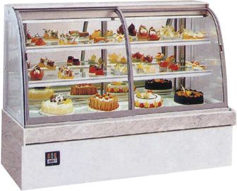 Energy Saving Table Top Cake Showcase With Lcd Display Cabinet For Hotel