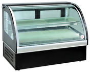 Fan Cooling Cake Display Cabinet For Milk Stations Adjustable Chorme Plated Shelves