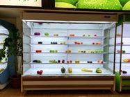 Supermarket Air Cooling Multideck Open Chiller  /  Vegetable Fruit Display Chiller