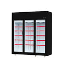 50 / 60hz Glass Door Freezer With Five Layers Shelves For Frozen Sea Food