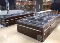 Large Supermarket Island Freezer / Commercial Display Chest Freezer With Static Refrigeration