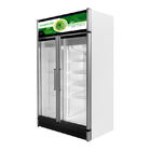CKD Single Or Double Glass Door Freezer With Five Layers Shelves R404a