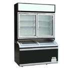 High Efficient Shop Sliding Door Frozen Food Freezer Combination With Adjustable Foot