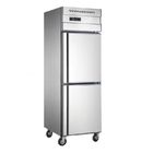 ROHS Commercial Refrigeration Freezer Double Solid Door Upright Fridge For Restaurants