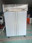 Fan Cooling Commercial Upright Freezer Vegetable Cold Chiller With Wheel