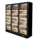 Double Glass Door Commercial Beverage Cooler For Soda Chilling 1000 Liters