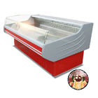 Commercial Butcher Display Fridge R404a Refrigerant Customized Color